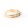 Image 8 : A Pair, 14K Gold & Diamond Rings