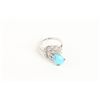 Image 2 : A 14K, Diamond & Turquoise Ring