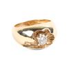 Image 1 : A 10-14k Gold & Diamond Ring