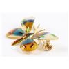 Image 2 : A Danish Enameled 18K Butterfly Pin
