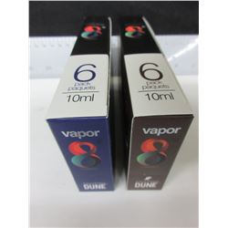 New Vapor 100% USA Liquid nicotine free / 6 per pack 10ml bottles