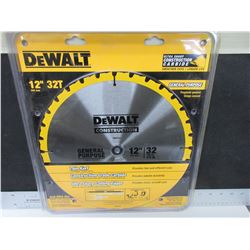New DeWalt 12" 32 Tooth General Purpose Blade  / DW3123