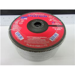 New 5 Pack of  7" Sait Flap Disks Ovation Z80