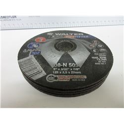 New 5 Pack Walter Pipefitter A-36 steel/Stainless / 5" x 3/32 x 7/8