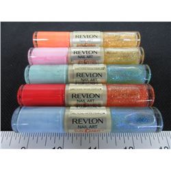 5 New Revlon Nail Art Nail Polish assorted colors