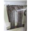 Image 2 : New Set Shear Panels with Beaded Ascot Valance / 59x84 ea panel
