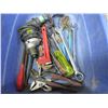 Image 1 : Bin full of Tools / Large Wrenches / Westward Pipe Wrench / Channel locks