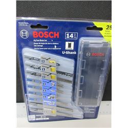 New Bosch 14 piece Jig Saw Blade Set with case