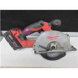 18 Volt Milwaukee Metal Saw with Blade & Red Lithium XC 4.0 Battery