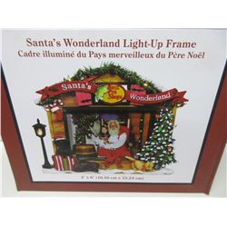 Santa's Wonderland Light up Picture Frame  4 x 6 picture