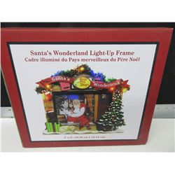 Santa's Wonderland Light up Picture Frame  4 x 6 picture