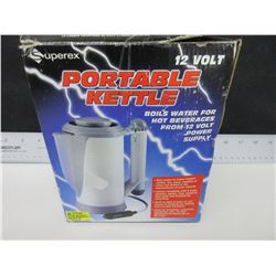 New 12 volt Kettle plugs into cigarette lighter / have hot water anywhere