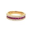 Image 1 : 14KT Yellow Gold 1.08ctw Ruby and Diamond Ring