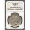 Image 1 : 1921 $1 Peace High Relief Silver Dollar NGC VF25
