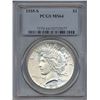 1935-S $1 Peace Silver Dollar Coin PCGS MS64
