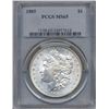 Image 1 : 1885 $1 Morgan Silver Dollar Coin PCGS MS65