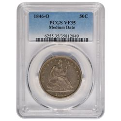 1846-O Seated Liberty Head Half Dollar Coin PCGS VF35