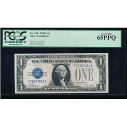 1928A $1 Silver Certificate PCGS 65PPQ