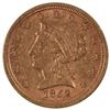 Image 1 : 1852 $2 1/2 Liberty Head Quarter Eagle Gold Coin