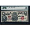 Image 1 : 1907 $5 Legal Tender Note PMG 40 EPQ