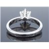 Image 3 : 14KT White Gold 0.90ct GIA Cert Diamond Ring