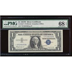 1957B $1 Silver Certificate Star Note PMG 68EPQ