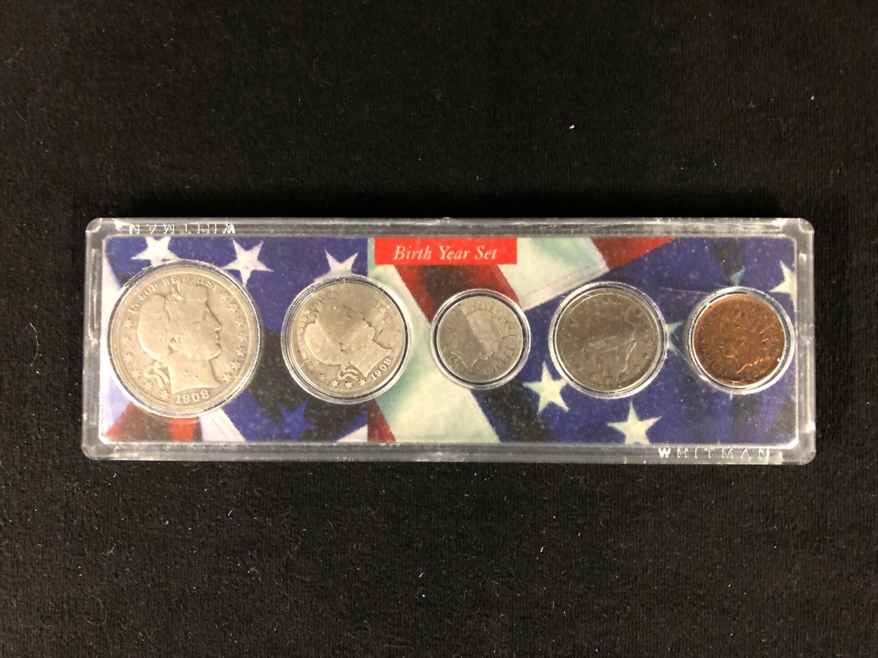 1908 U.S.A BIRTH YEAR COIN SET 900 SILVER