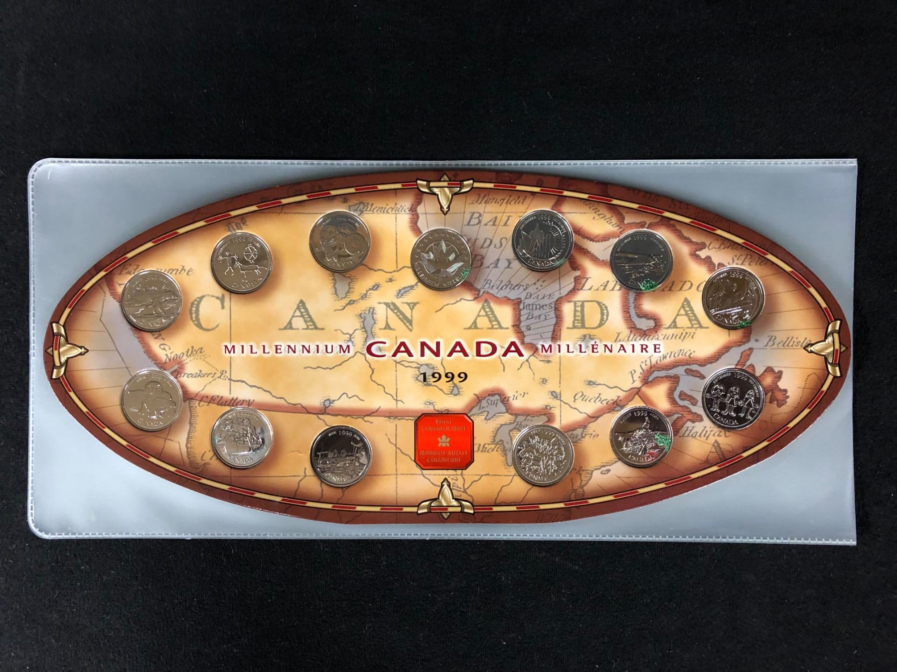 1999 CANADIAN MILLENNIUM QUARTERS SET (ROYAL CANADIAN MINT) 1999 CANADIAN MILLENNIUM QUARTERS SET (ROYAL CANADIAN MINT)