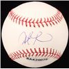 Image 1 : Steve Pearce Signed OML Baseball (UDA COA & MLB Hologram)