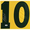 Image 2 : Pelé Signed Brazil 35x43 Custom Framed Jersey (PSA COA)