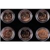 Image 2 : Set of (6) Wizard of OZ 24K Gold Plated Colorized Kansas US Statehood Quarters