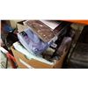 Image 1 : BOX LOT OF NEW SHEETS AND CURTAINS AND PILLOW CASES