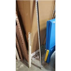 LOT OF WALL SHELVES RODS