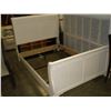 Image 2 : NEW ASHLEY DOUBLE SIZE WHITE CONTEMPORARY SLEIGH BEDFRAME RETAIL $1399