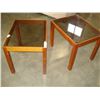 Image 2 : PAIR OF GLASSTOP END TABLES