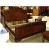 Image 2 : NEW ASHLEY SIGNATURE KINGSIZE CARVED SLEIGH BEDFRAME RETAIL $2999