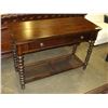 Image 2 : NEW ASHLEY DARK FINISH FLIP OPEN CONSOLE TABLE RETAIL $1299