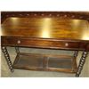 Image 3 : NEW ASHLEY DARK FINISH FLIP OPEN CONSOLE TABLE RETAIL $1299