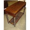 Image 4 : NEW ASHLEY DARK FINISH FLIP OPEN CONSOLE TABLE RETAIL $1299