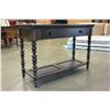 Image 7 : NEW ASHLEY DARK FINISH FLIP OPEN CONSOLE TABLE RETAIL $1299