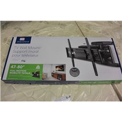NEW OVERSTOCK INSIGNIA 47-80 INCH FULL MOTION TV WALL MOUNT 110LB CAPACITY