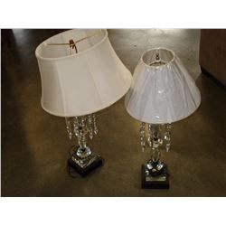 2 CRYSTAL TABLE LAMPS