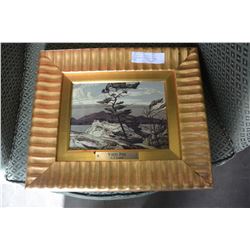 1 OF GROUP 7 ARTISTS A.J. CASSON WHITE PINE IN GOLD FRAME