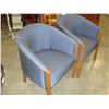 Image 2 : TWO BLUE TUB CHAIRS