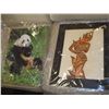 Image 1 : 2 TEMPLE RUBBINGS AND ANIMAL PRINTS