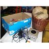 Image 1 : BOX OF JEWELLRY AND BASKETS AND GAME CUBE