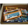 Image 2 : BOX OF MODEL TRAIN CARS, TRANSFORMER AND ACCESSORIES