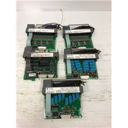 (5) ALLEN BRADLEY INPUT MODULES *SEE PICTURES FOR PART #'S*