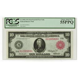 U.S. Federal Reserve Note, Series of 1914, $10, Fr.893b, New York Branch.