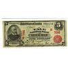 Image 2 : Yale National Bank of New Haven Connecticut, 1902 PB, $5, Charter 796 National Banknote Rarity.